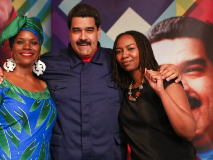 Nicolás Maduro with Opal Tometi