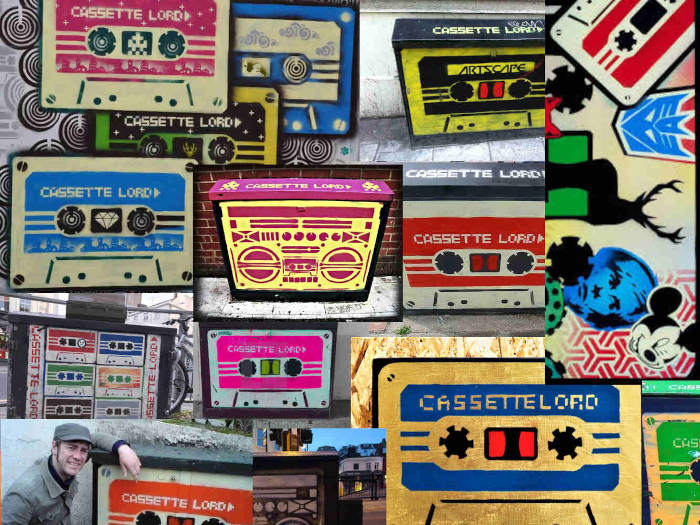 Cassette Lord is the artist moniker of Martin Middleton, a Brighton-based street artist.