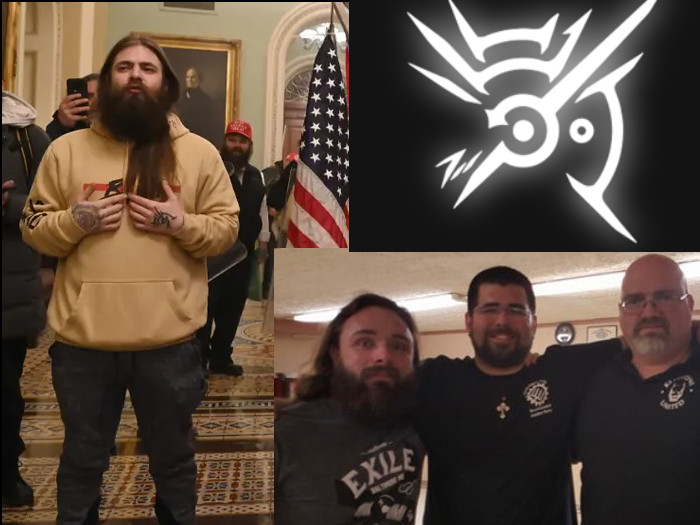 Tankersly with TWP Leader Matthew Heimbach and Keystone State Skinheads co-founder Steve Smith