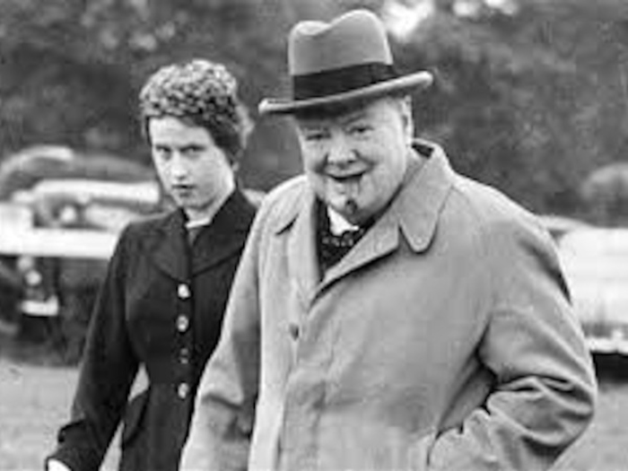 Jane Portal with Churchill