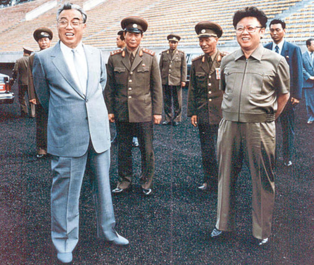 Kim Il-Sung with successor Kim Jong-il