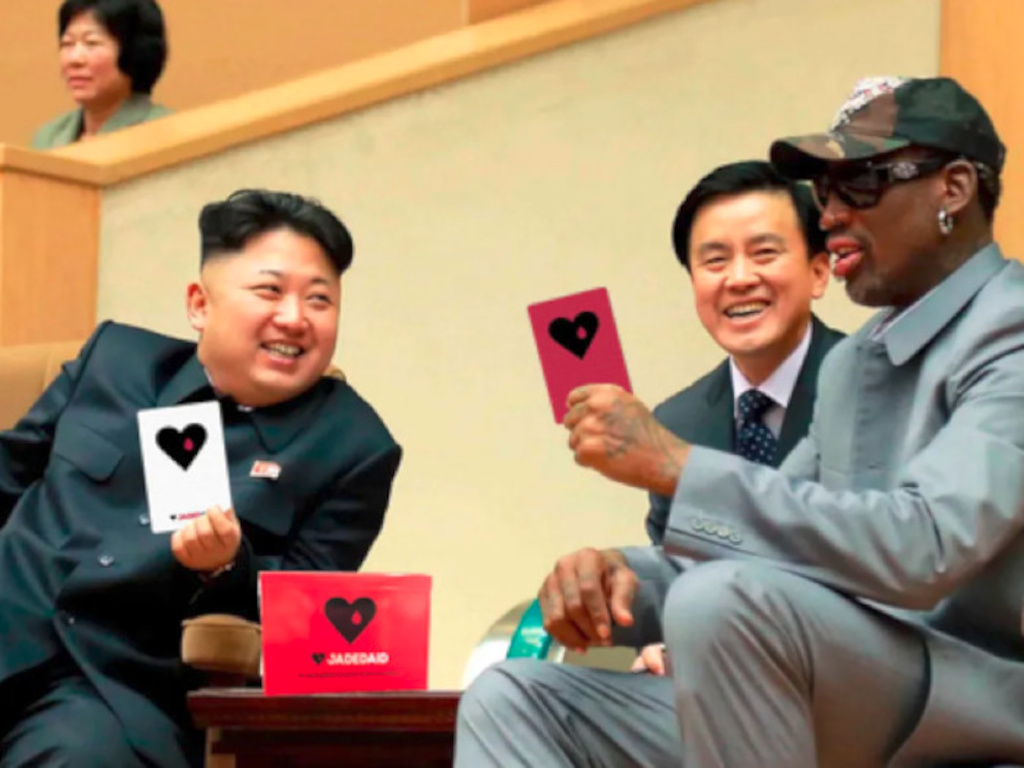 Dennis Rodman in North Korea.