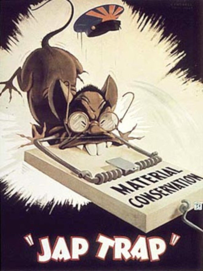 America Propaganda Rat Jap Trap