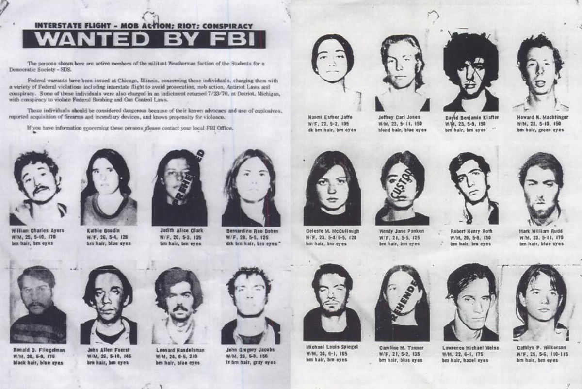 FBI Wanted Weather Underground Poster