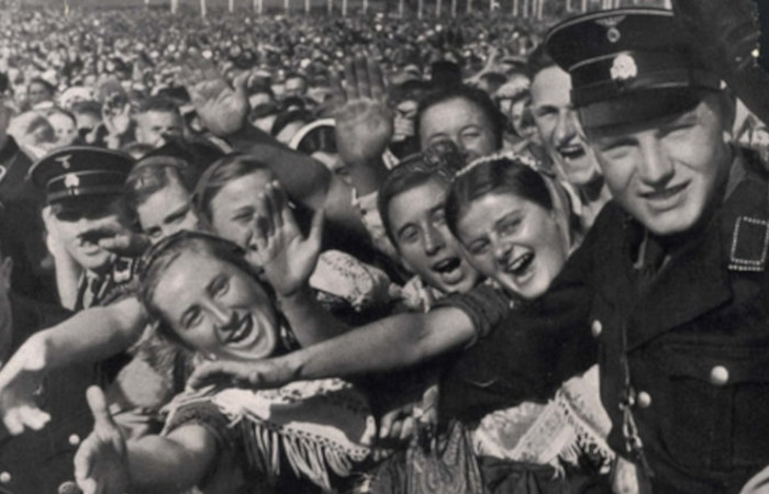 Germans Cheering Hitler