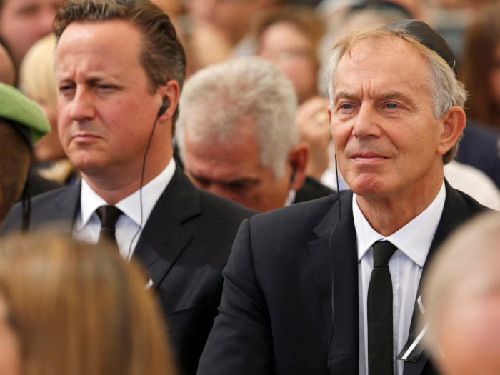 Tony Blair with David Cameron