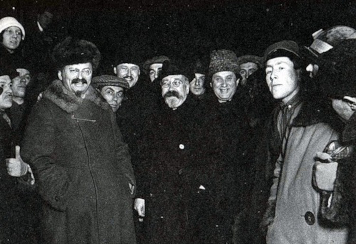 Leon Trotsky, Lev Kamenev and Grigory Zinoviev