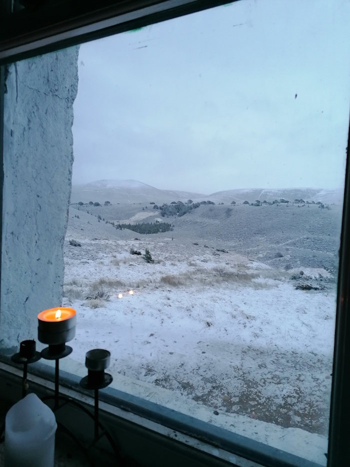 winter view of Loch, Loyal, nr Tonge, Scottish Highlands